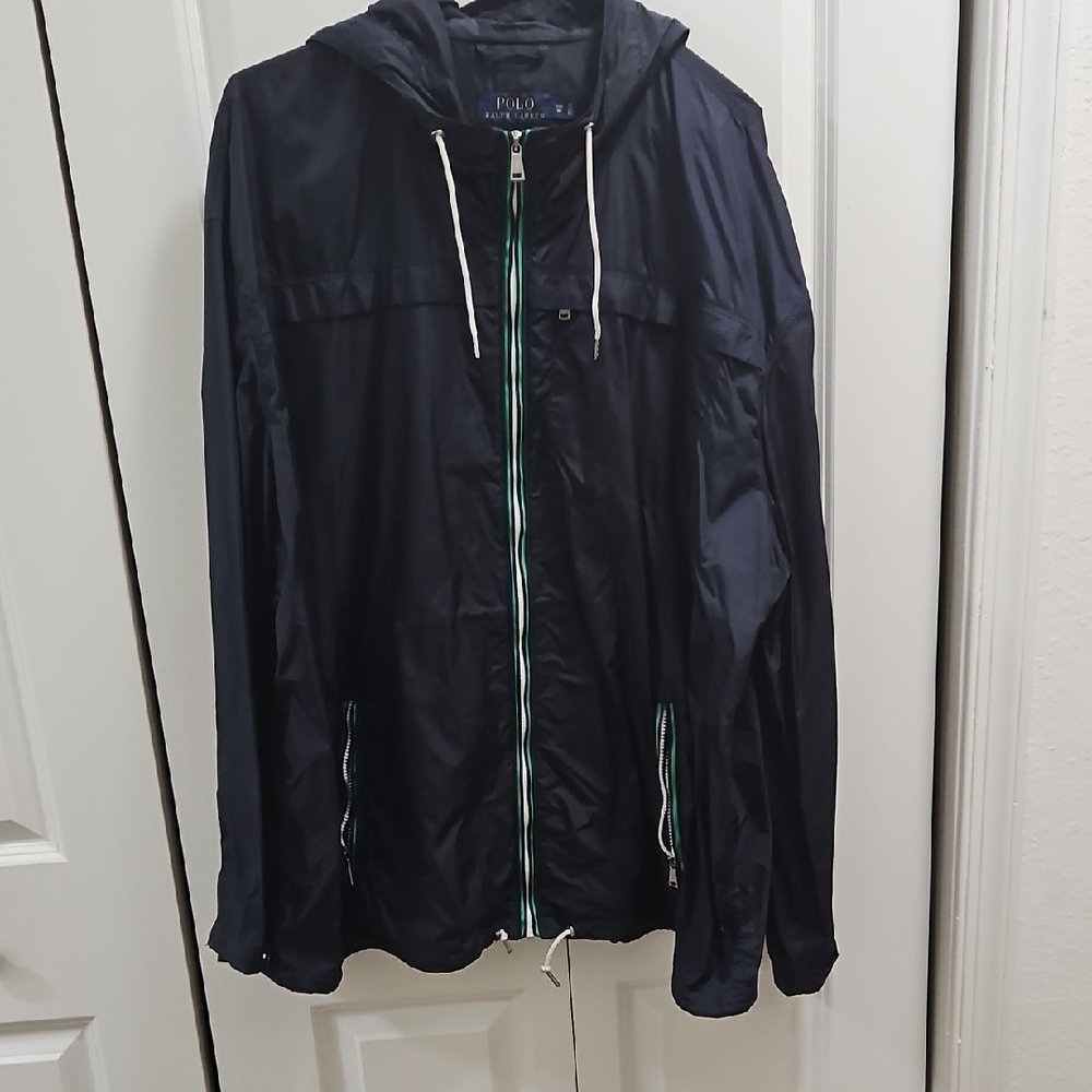 Polo by Ralph Lauren Men's Dark Blue Hooded Jacket